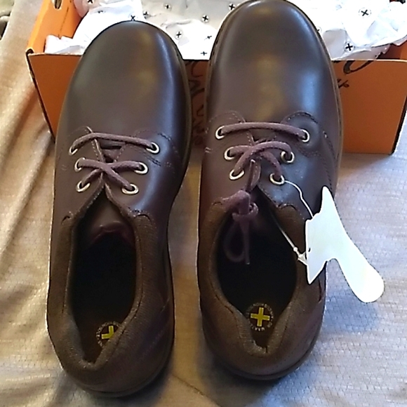 NIB Dr. MARTENS brown Lucas Cambridge Sock Out shoe size 7 L or 6 men - Picture 9 of 12